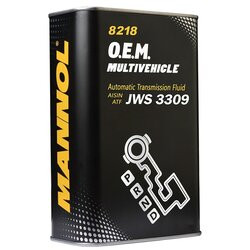 Трансм. синтетич. масло MANNOL 8218 O.E.M. Multivehicle JWS 3309 (metal) (1л.) 1*12шт.
