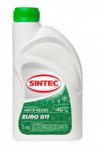 Антифриз A-40 Sintec Euro G11 (ЗЕЛЁНЫЙ) 1кг (1*12шт) NEW