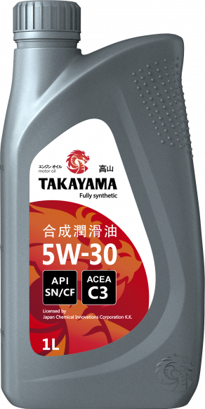 Масло моторное TAKAYAMA SAE 5W-30, API SN/CF C3 ПЛАСТИК (1л) 1*12шт
