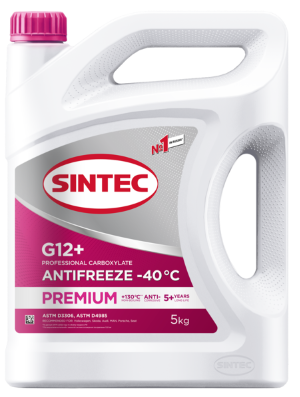 Антифриз A-40 Sintec PREMIUM G12+ (карбоксилатный) 5кг (1*4шт)