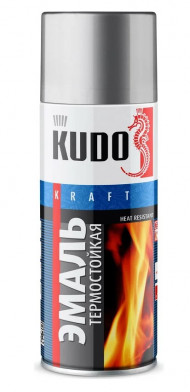 KUDO Эмаль Термостойкая Серебристая 5001 (1*12шт) KUDO Эмаль Термостойкая Серебристая 5001 (1*12шт)