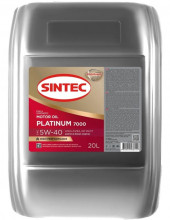 Масло мотор. SINTEC PLATINUM 7000 SAE 5W40 ACEA A3/B4 20л Масло мотор. SINTEC PLATINUM 7000 SAE 5W40 ACEA A3/B4 20л