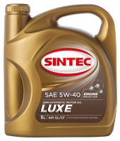 Масло мотор. SINTEC LUXE SAE 5W40 API SL/CF(5л) 1*4 Масло мотор. SINTEC LUXE SAE 5W40 API SL/CF(5л) 1*4