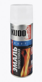 KUDO Эмаль Термостойкая Белая 5003 (1*12шт) KUDO Эмаль Термостойкая Белая 5003 (1*12шт)