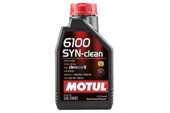 Масло мотор. MOTUL   6100 SYN-CLEAN 5W40  1л (1*12шт)