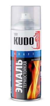 KUDO Эмаль Термостойкая Красная 5005 (1*12шт) KUDO Эмаль Термостойкая Красная 5005 (1*12шт)