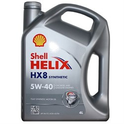 Масло мотор.  5W40 Shell Helix HX8 SN Plus A3/B4 пластик (4 л.) 1*4 шт. (серая)