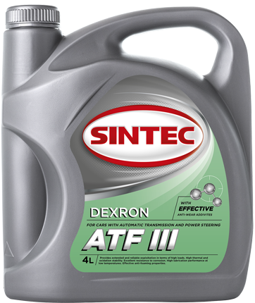 Масло трансм. SINTEC  ATF ІІI Dexron 4л (1*4шт)