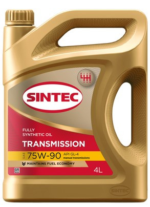 Масло трансм. 75W90 SINTEC Transmission ТМ-4 GL-4 (4л) 1*4шт Масло трансм. 75W90 SINTEC Transmission ТМ-4 GL-4 (4л) 1*4шт