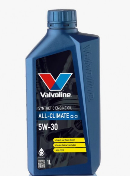 Масло мотор.  5W30 Valvoline ALL CLIMATE C2/C3 SN пластик (1 л.) 1*12 шт.