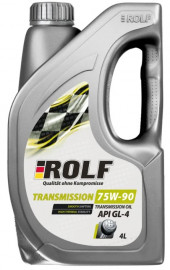 Масло трансм. ROLF Transmission SAE 75W90 API GL-4 (4л) пластик Масло трансм. ROLF Transmission SAE 75W90 API GL-4 (4л) пластик