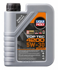 Масло мотор. 5W30 Liqui Moly Top Tec 4200 New Generation API SP ACEA C3 пластик (1 л.) 1*6 шт. Масло мотор. 5W30 Liqui Moly Top Tec 4200 New Generation API SP ACEA C3 пластик (1 л.) 1*6 шт.