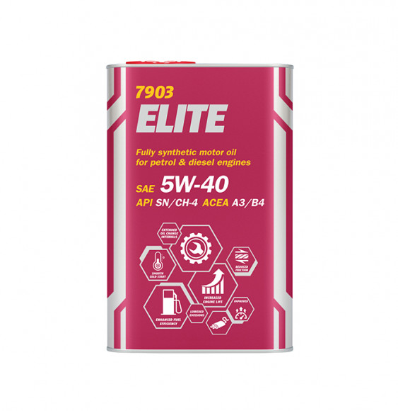 Масло синт. MANNOL 7903 ELITE  SAE 5w40 (1л.) металл 1*12шт.