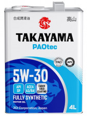 Масло мотор. 5W30 TAKAYAMA PAOtec A3/B4 SP 4л (1*4шт) Масло мотор. 5W30 TAKAYAMA PAOtec A3/B4 SP 4л (1*4шт)