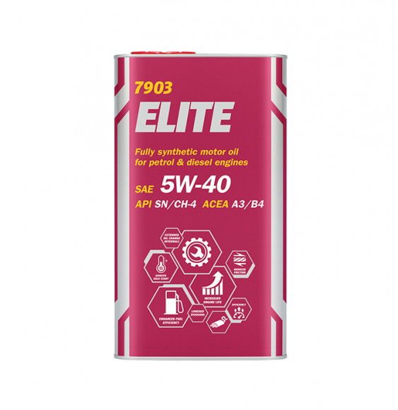 Масло синт. MANNOL 7903 ELITE  SAE 5w40 (4л.) металл 1*4шт.