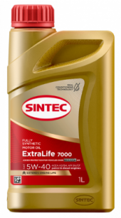 Масло мотор. SINTEC EXTRA LIFE 7000 SAE 5W40 ACEA A3/B4 API SN/CF 1л (1*12шт) Масло мотор. SINTEC EXTRA LIFE 7000 SAE 5W40 ACEA A3/B4 API SN/CF 1л (1*12шт)