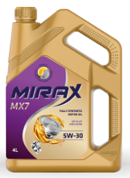 Масло моторное MIRAX MX7 5W30 ACEA A5/B5 API SP 4л (1*4шт) Масло моторное MIRAX MX7 5W30 ACEA A5/B5 API SP 4л (1*4шт)