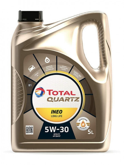 Масло мотор.  5W30 TOTAL QUARTZ INEO L LIFE API SN/CF ACEA C3 пластик (5 л.) 1*3 шт.