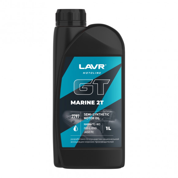 Ln7797 Масло мотор. 2Т FC LAVR MOTO GT Marine, (1 л) 1*16 шт