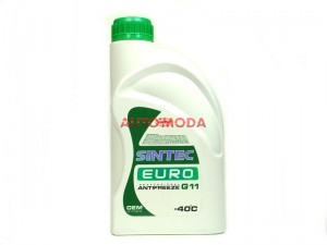 Антифриз A-40 Sintec Euro G11 (ЗЕЛЁНЫЙ)  (1 кг) 1*15шт