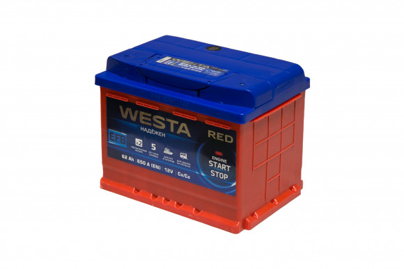 Аккумулятор 6ст- 62 Westa EFB (п.т. 650А) Евро