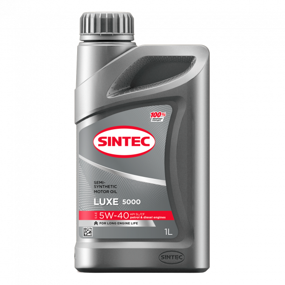 Масло мотор. SINTEC LUXE 5000 SAE 5W40 ACEA A3/B4 API SL/CF 1л (1*12шт)