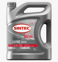 Акция 5л по цене 4л Масло мотор. SINTEC LUXE 5000 SAE 5W30 API SL/CF (5л) 1*4шт Акция 5л по цене 4л Масло мотор. SINTEC LUXE 5000 SAE 5W30 API SL/CF (5л) 1*4шт