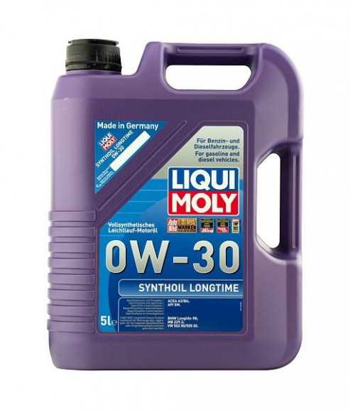 Масло мотор.  0W30 Liqui Moly Synthoil Longtime пластик (5 л.) 1*4 шт. (8977)