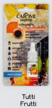 Ароматизатор автомобильный CAROMI #2 подвесной фруктовый ТУТИ ФРУТИ, 6 мл., по 10 шт. Ароматизатор автомобильный CAROMI #2 подвесной фруктовый ТУТИ ФРУТИ, 6 мл., по 10 шт.