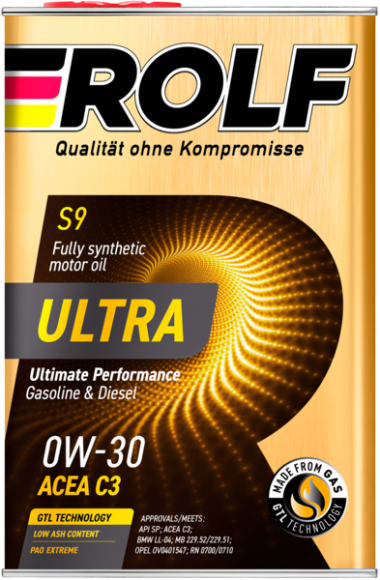 Масло мотор. ROLF ULTRA 0W30 ACEA C3 API SP 4л+1л (1*3шт)