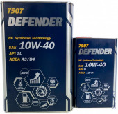 Масло мотор.10W40 MANNOL 7507 Defender ACEA A3/B3 API SN(4л.) металл 1*4шт. Масло мотор.10W40 MANNOL 7507 Defender ACEA A3/B3 API SN(4л.) металл 1*4шт.