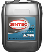 Масло мотор. SINTEC SUPER SAE 15W40 API SG/CD  20л
