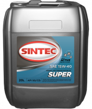 Масло мотор. SINTEC SUPER SAE 15W40 API SG/CD  20л